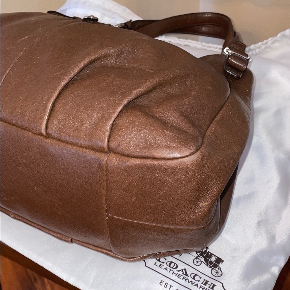 Coach Y2K Madison Maggie 16503 Chocolate Leather Shoulder Bag - Picture 6 of 16